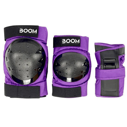 Suojat BOOM Classic Tripple Pad Set, violetti (XS)
