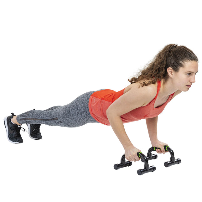 TUNTURI Push Up Bar PVC, musta-vihreä