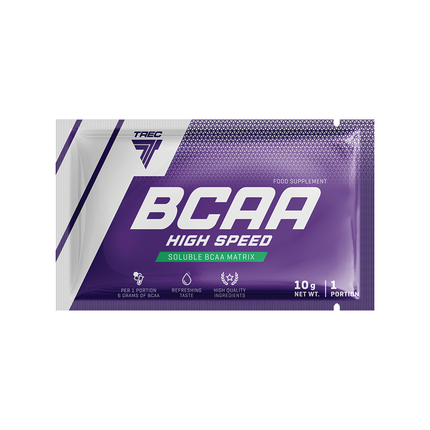 Nopeasti imeytyvä aminohappo TREC BCAA HIGH SPEED HERRY-GRIPEFRUIT 10 g