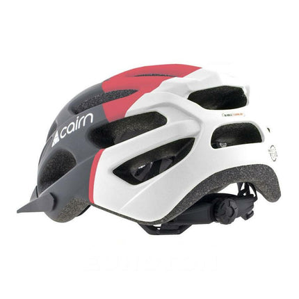 Kypärä CAIRN PRISM XTR II Harmaa Neon Coral, valko-harmaa-vaaleanpunainen (L)