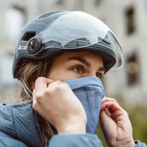 Kypärä CAIRN QUARTZ MIPS läpinäkyvä visiiri LED USB mattamusta, musta (sähköpyörään) (L)