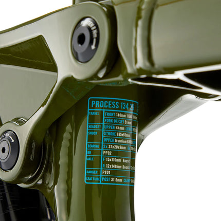 Maastopyörä KONA Process 134 29, kiiltävä oliivi (vihreä) (XL)