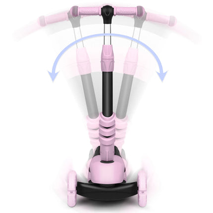 Lasten skootteri RICOKIDS Cubi, pinkki