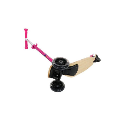 Lasten skootteri GreenGo Wood Kids Scooter Pink