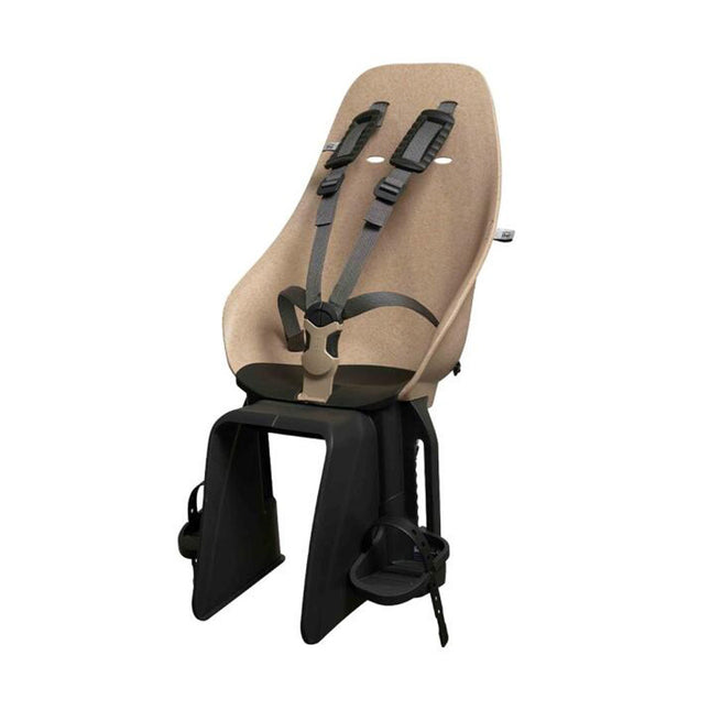 Lasten tuoli URBAN IKI BIO Oishi Beige/Bincho Black, runkokiinnitys takana