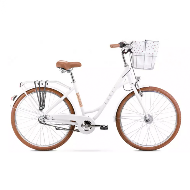 Naisten polkupyörä ROMET Pop Art Classic 26, valkoinen