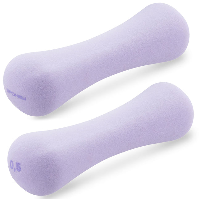 Neopreenikäsipainot SPOKEY Bone 0,5 kg (2 kpl), violetti