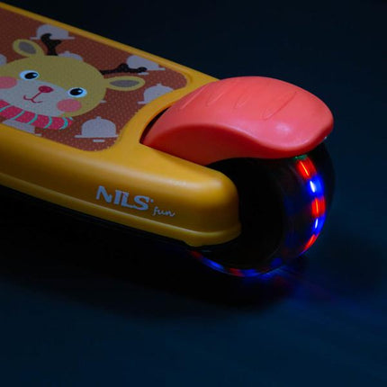 Lasten skootteri NILS FUN HLB02 Deer Scooter, oranssi