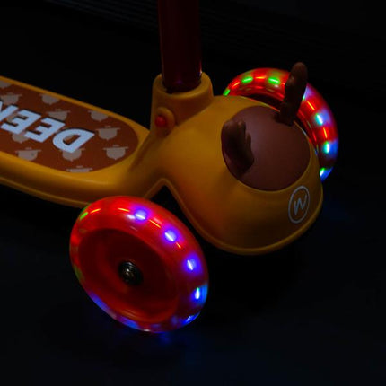 Lasten skootteri NILS FUN HLB02 Deer Scooter, oranssi