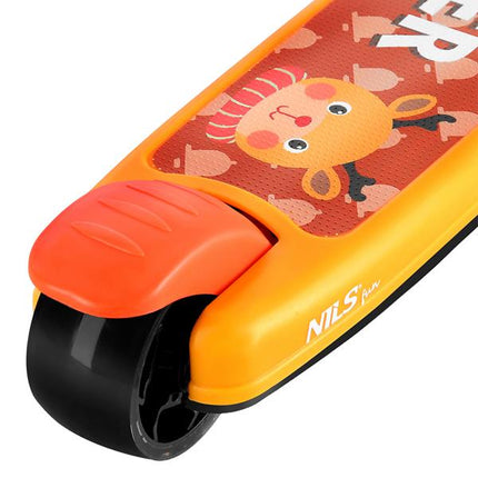 Lasten skootteri NILS FUN HLB02 Deer Scooter, oranssi