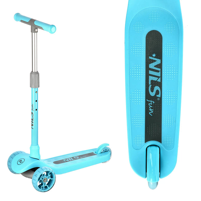 Lasten skootteri NILS FUN HLB09 Turquoise Scooter, sininen