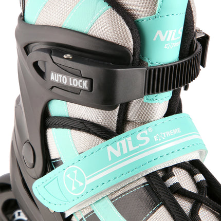 2in1 (rullaluistimet) NILS EXTREME NH18366A In-line luistimet/jääkiekkoluistimet, musta-vihreä