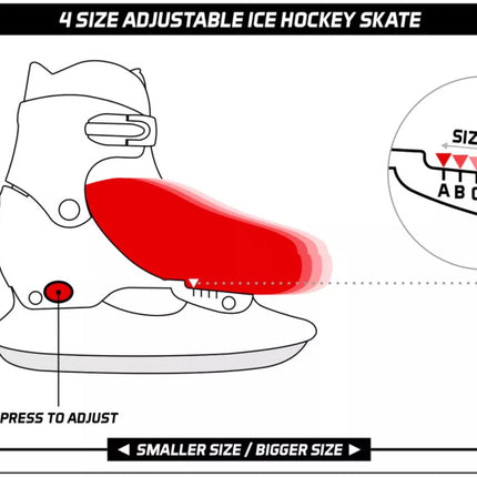 Lasten luistimet NJIDAM Calgary 3130 harmaa/sininen (L)