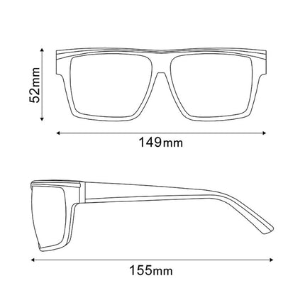 Aurinkolasit SHIMANO SQRE1, läpinäkyvä harmaa