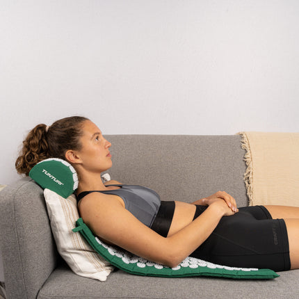 Pistehierontamatto ja -tyyny Tunturi Akupainantamatto ja -tyyny, vihreä