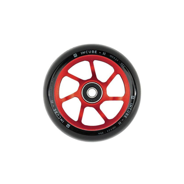 Skootterin pyörä Ethic Incube Wheel V2 100 mm punainen