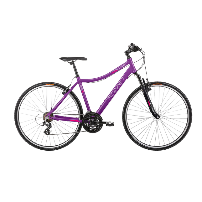 Naisten polkupyörä ROMET Orkan D, violetti (S)