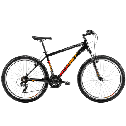 Polkupyörä ROMET Rambler R6.0, 26" musta-oranssi-punainen (M)