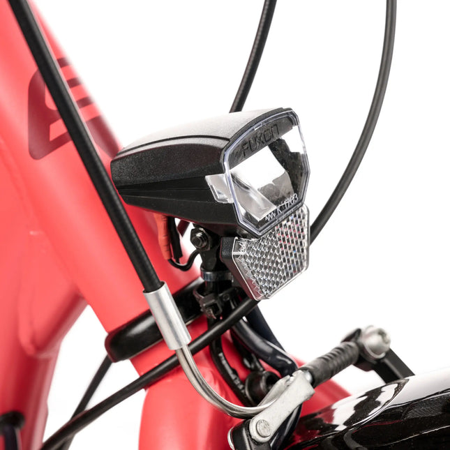 Lasten polkupyörä S´COOL Wave Steel LTD, 24" koralli/punainen