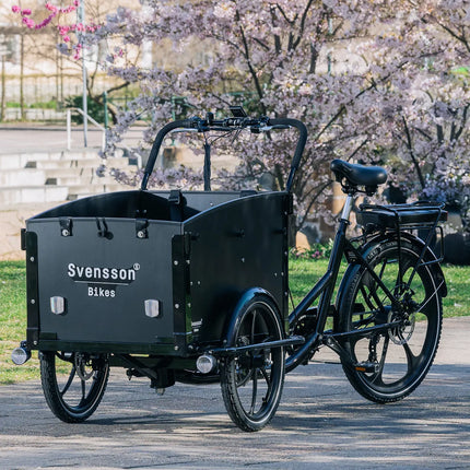 Sähkökäyttöinen CARGOBIKE of Sweden SVENSSON Family