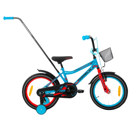 Lasten polkupyörä TABOU Rocket Alu 16", sinipunainen