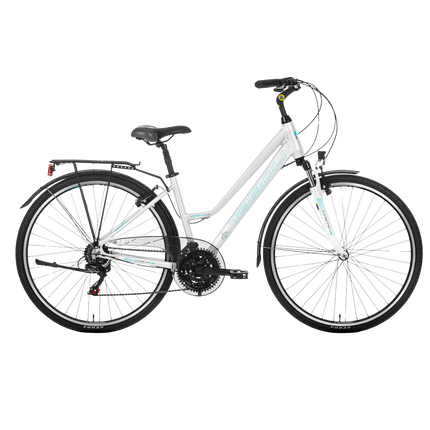 Naisten polkupyörä TABOU KINETIC 1.0 W, 28" valko-sininen (L)