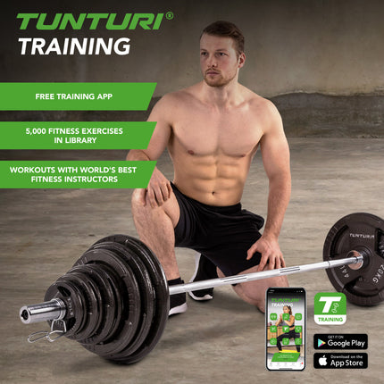 Tankosarja TUNTURI 100kg Tri-Grip-tankosarja