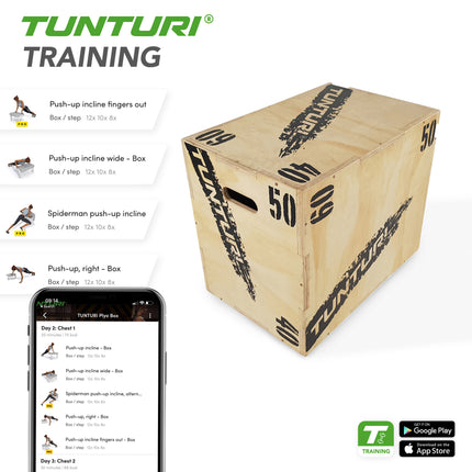 Treenilaatikko TUNTURI Plyo Box Wood 40/50/60cm