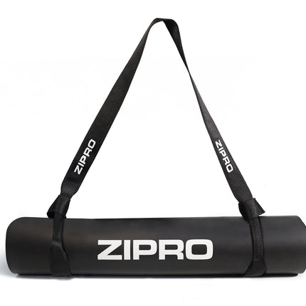 Voimistelumatto joogahihnalla ZIPRO harjoitusmatto joogahihnalla, musta