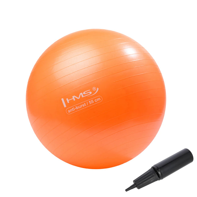 Voimistelupallo HMS YB02N Gym Ball 55 cm, oranssi
