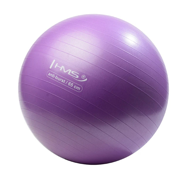 Voimistelupallo HMS YB02N Gym Ball 65 cm, violetti