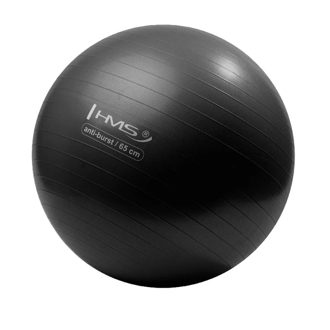 Voimistelupallo HMS YB02N Gym Ball 65 cm, musta
