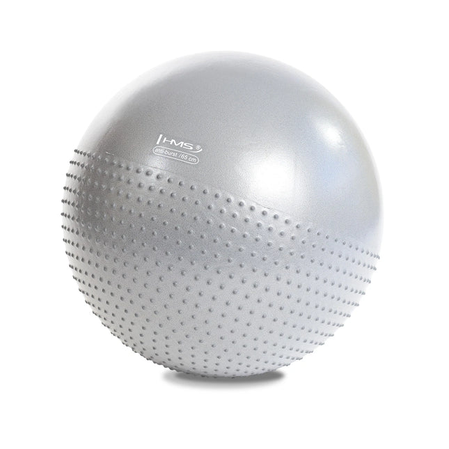 Voimistelupallo HMS YB03N Gym Ball 65 cm, vaaleanharmaa