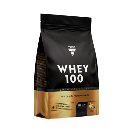 Proteiinijauhe TREC GOLD CORE WHEY 100 VANILLA 900g