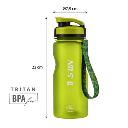 Vesipullo NILS NC1740, 600ml, vihreä
