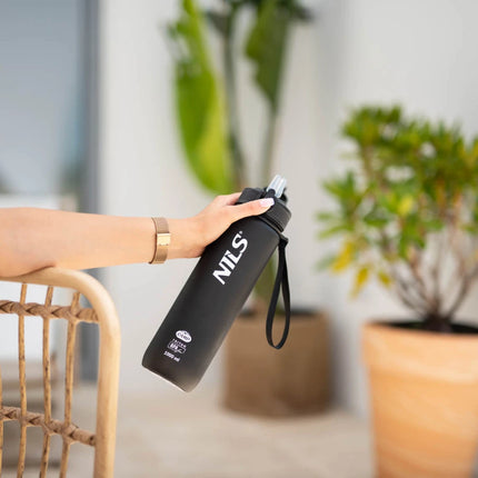 Vesipullo NILS NCD68, 1000 ml, musta