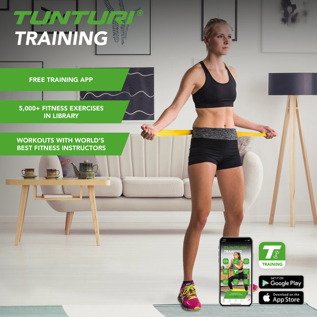 Harjoitusnauha TUNTURI Resistance Band, vaalea, keltainen