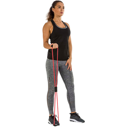 Voimistelusarja TUNTURI Putkisarja kahvalla, raskas, punainen