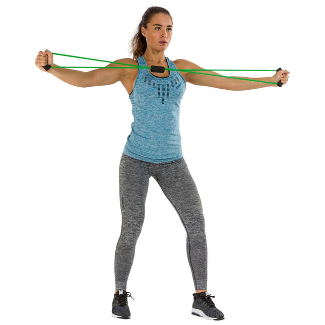 Voimistelusarja TUNTURI Putkisarja kahvalla, medium, vihreä