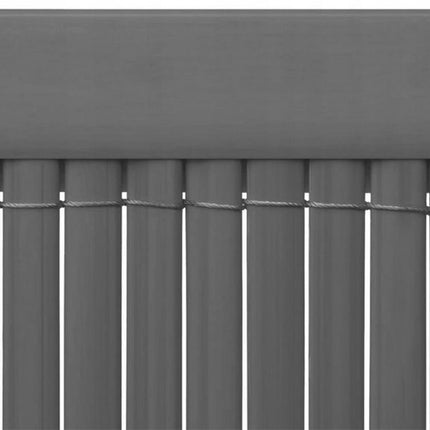 Päällyslista PVC-matolle 10x1m Tummanharmaa – Musta