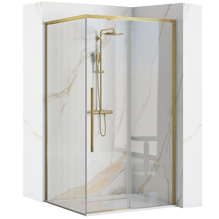 SOLAR GOLD suihkukaappi Brush 90x90 – Kulta