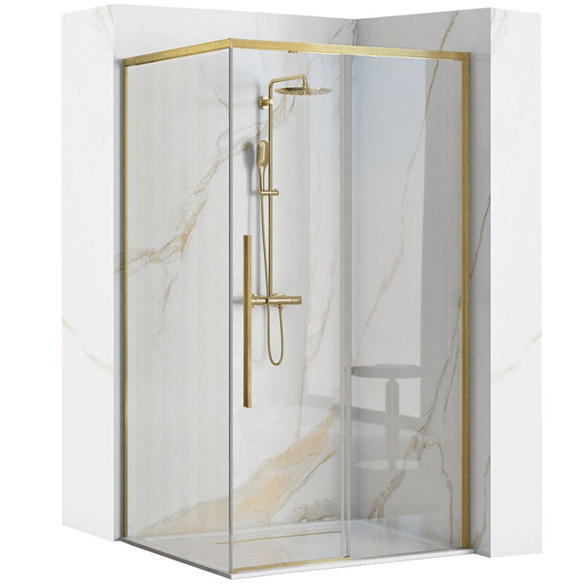 SOLAR GOLD suihkukaappi Brush 90x90 – Kulta