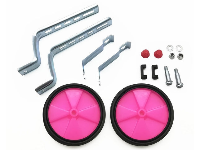 Apupyörät 12-20", vaaleanpunainen muovi