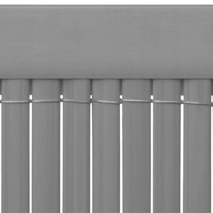 Päällyslista PVC-matolle 10x1m Vaaleanharmaa – Musta