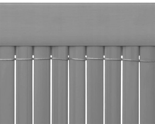 Päällyslista PVC-matolle 10x1m Vaaleanharmaa – Musta