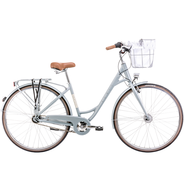 Polkupyörä ROMET Pop Art Lux, etukorilla, harmaa (M)