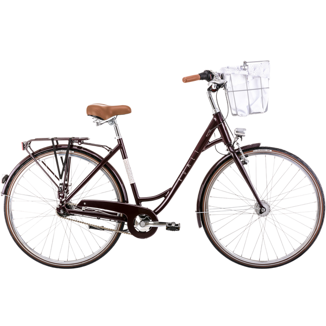 Polkupyörä ROMET Pop Art Lux, etukorilla, tummanpunainen (L)