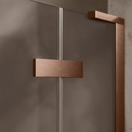 REA Hugo Double suihkukaappi 100x100 Copper Brush – Kupari