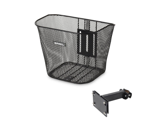 Polkupyörän etukori Basil Bremen metalli, musta