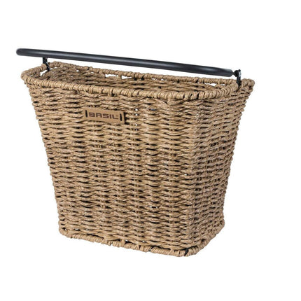 Polkupyörän etukori Basil Bremen Rattan Look KF, Seagrass, vaaleanruskea